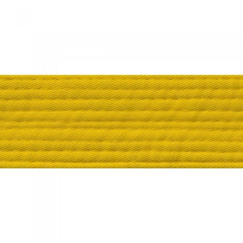 BOLD LOOK MERROWED END - SOLID COLOR BELTS-YELLOW-1